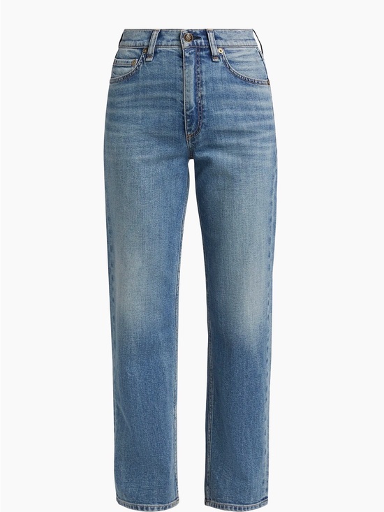 rag & bone Denim - rag & bone Straight Leg Jeans in Light Blue Wash
